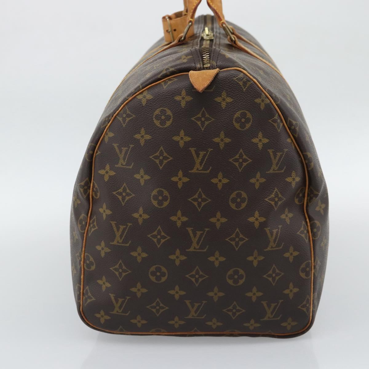 LOUIS VUITTON Monogram Keepall 55 Boston Bag M41424 LV Auth ka5557