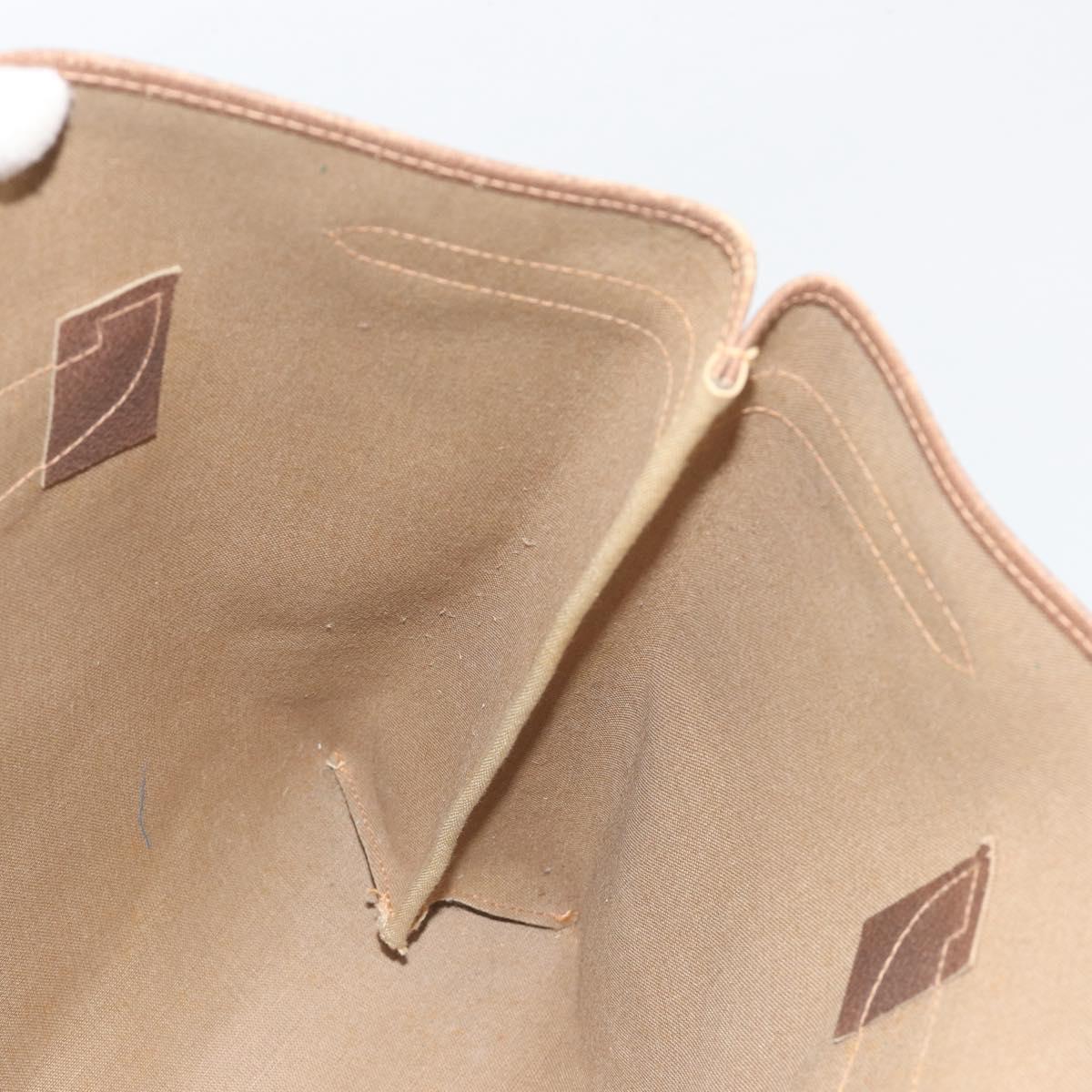 GUCCI GG Supreme Tote Bag PVC Leather Beige Gold Tone 39 02 061 Auth ka5559
