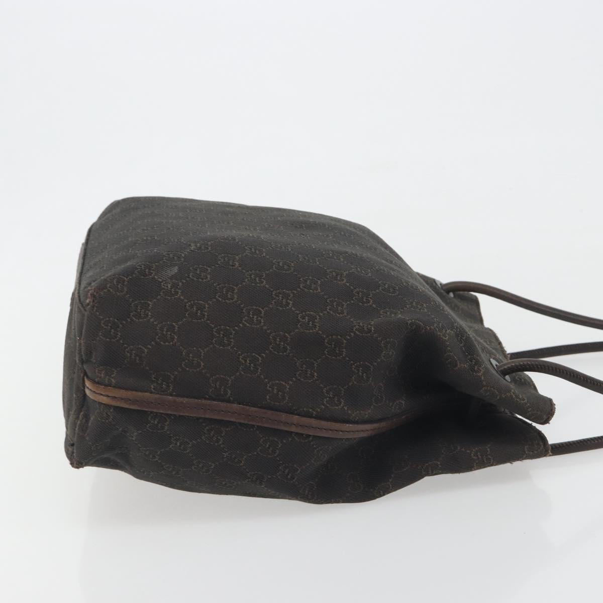 GUCCI GG Canvas Shoulder Bag Brown 101341 Auth ka5565