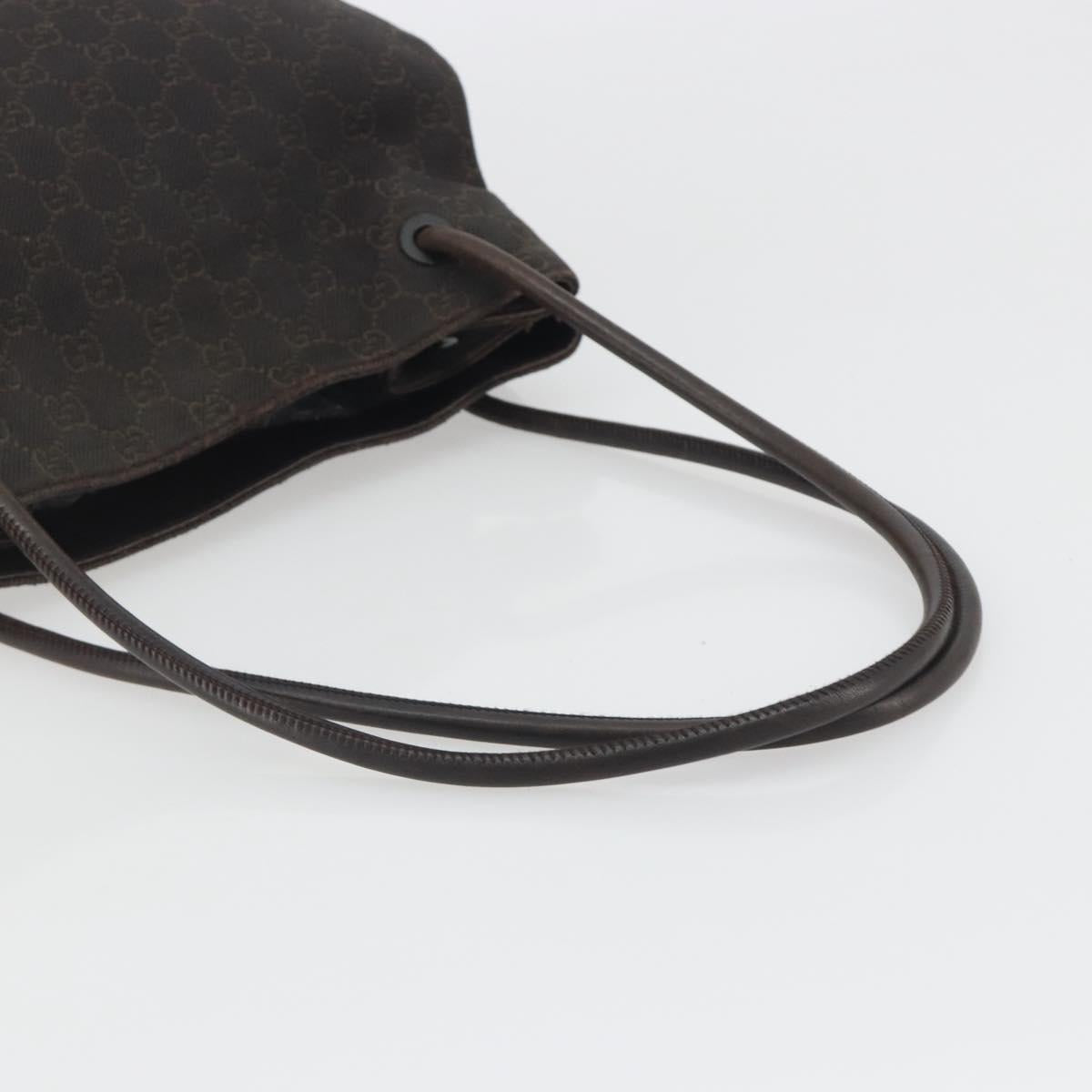 GUCCI GG Canvas Shoulder Bag Brown 101341 Auth ka5565