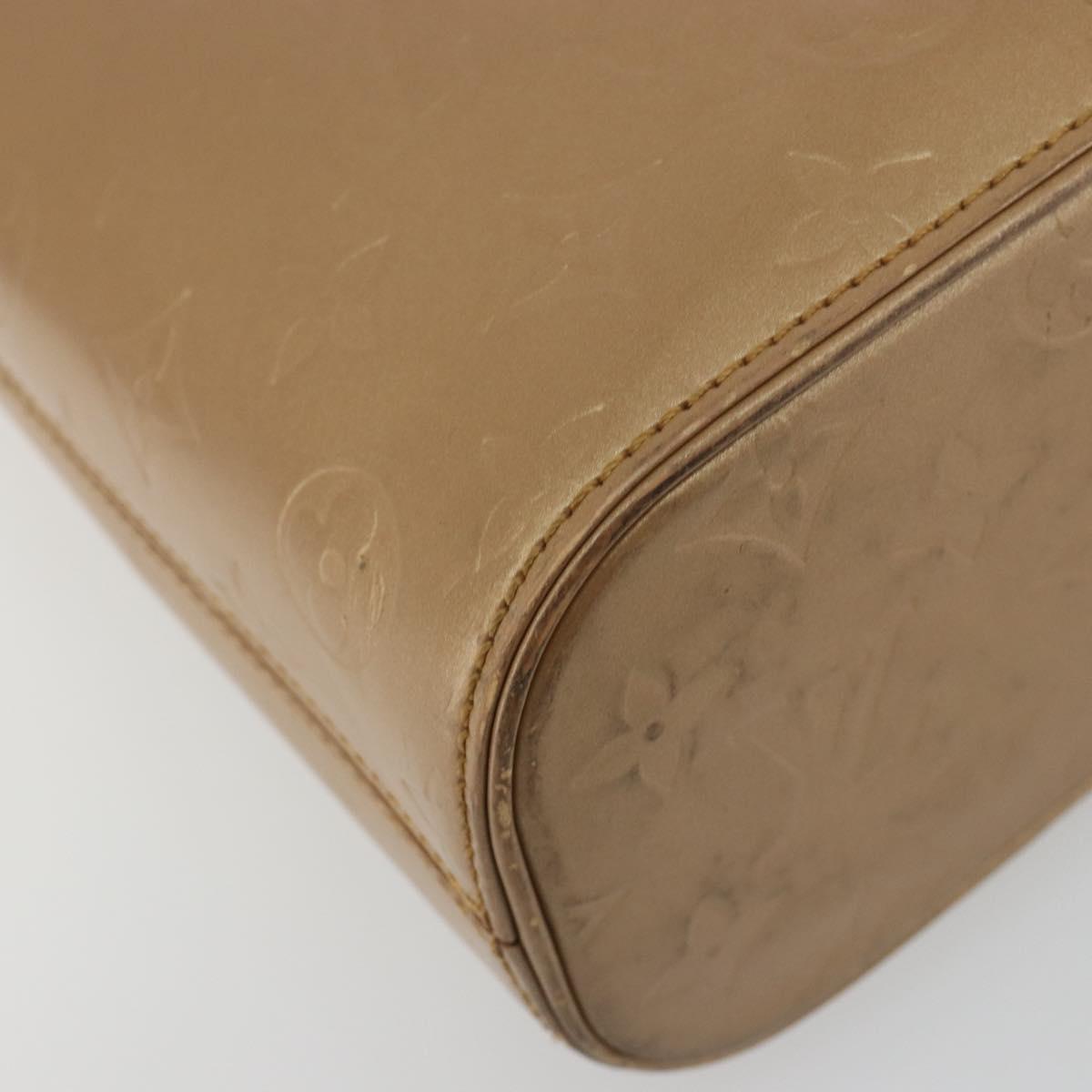 LOUIS VUITTON Monogram Mat Sutter Shoulder Bag Beige M55167 LV Auth ka5576