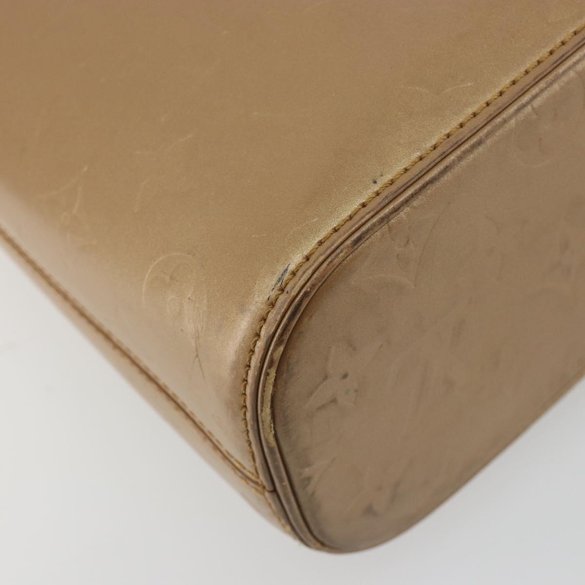 LOUIS VUITTON Monogram Mat Sutter Shoulder Bag Beige M55167 LV Auth ka5576