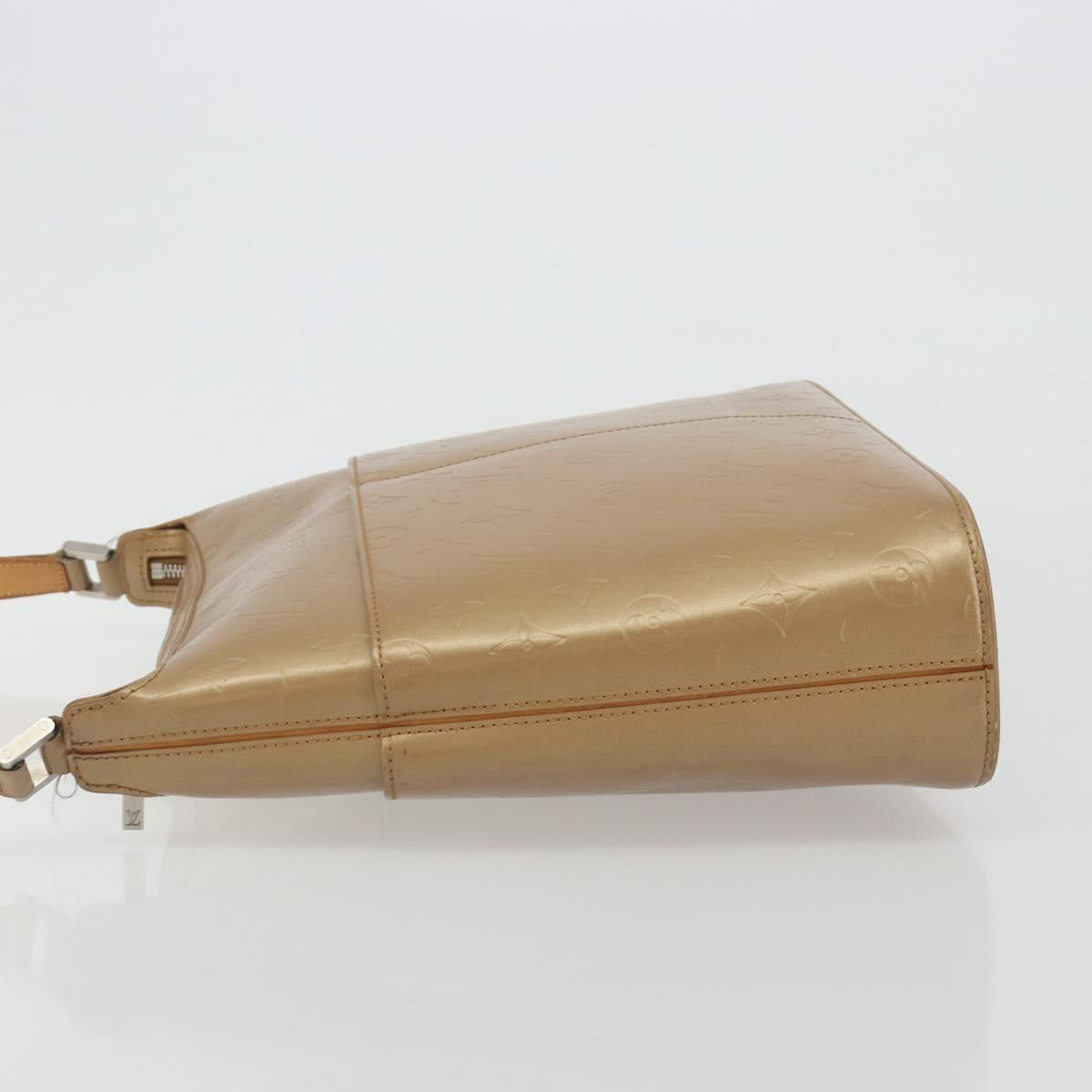 LOUIS VUITTON Monogram Mat Sutter Shoulder Bag Beige M55167 LV Auth ka5576