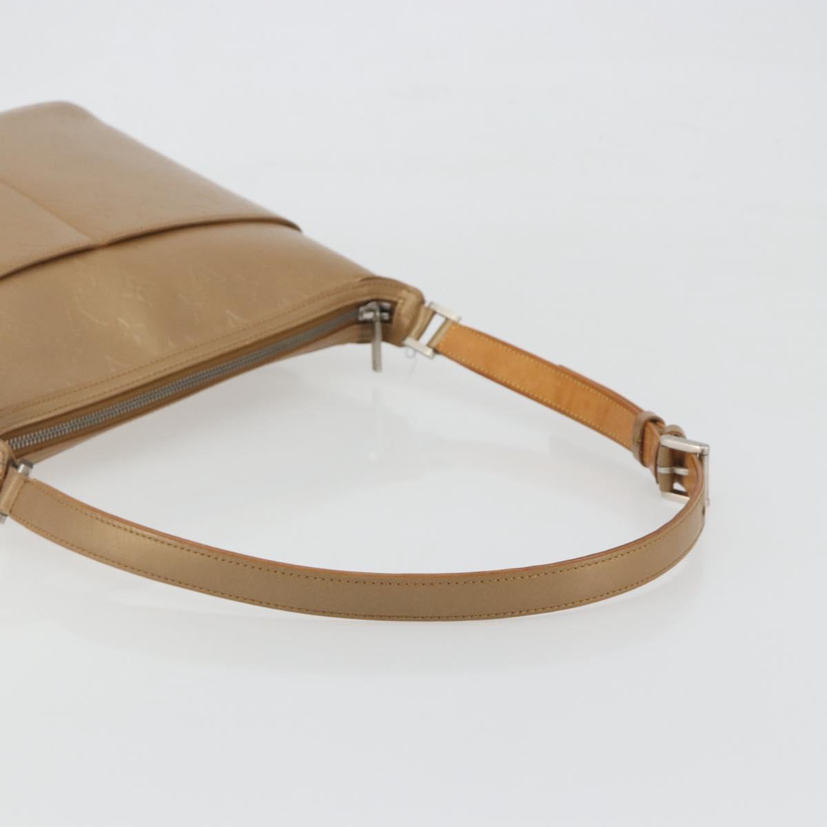 LOUIS VUITTON Monogram Mat Sutter Shoulder Bag Beige M55167 LV Auth ka5576