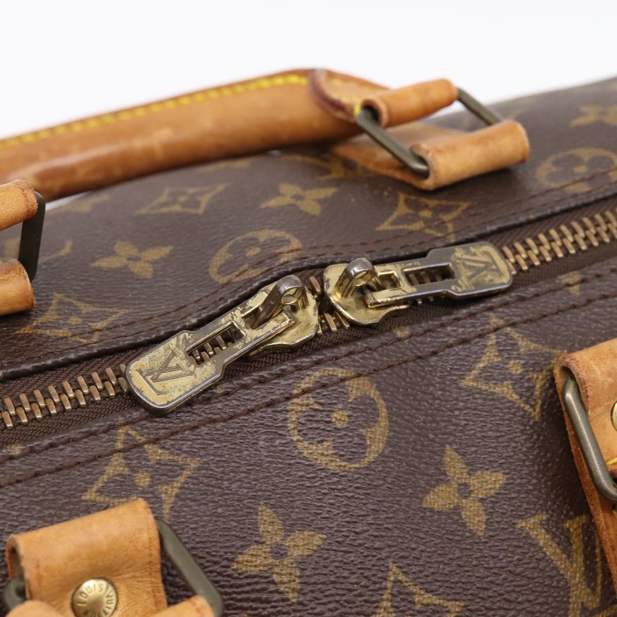 LOUIS VUITTON Monogram Keepall Bandouliere 45 Boston Bag M41418 LV Auth ka5578