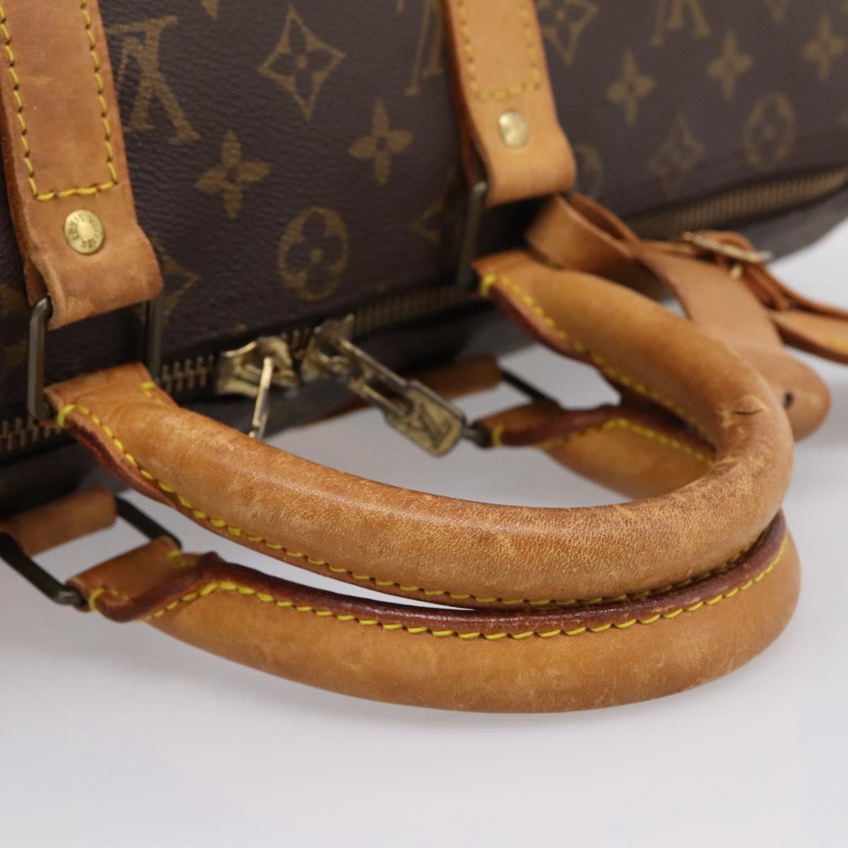 LOUIS VUITTON Monogram Keepall Bandouliere 45 Boston Bag M41418 LV Auth ka5578