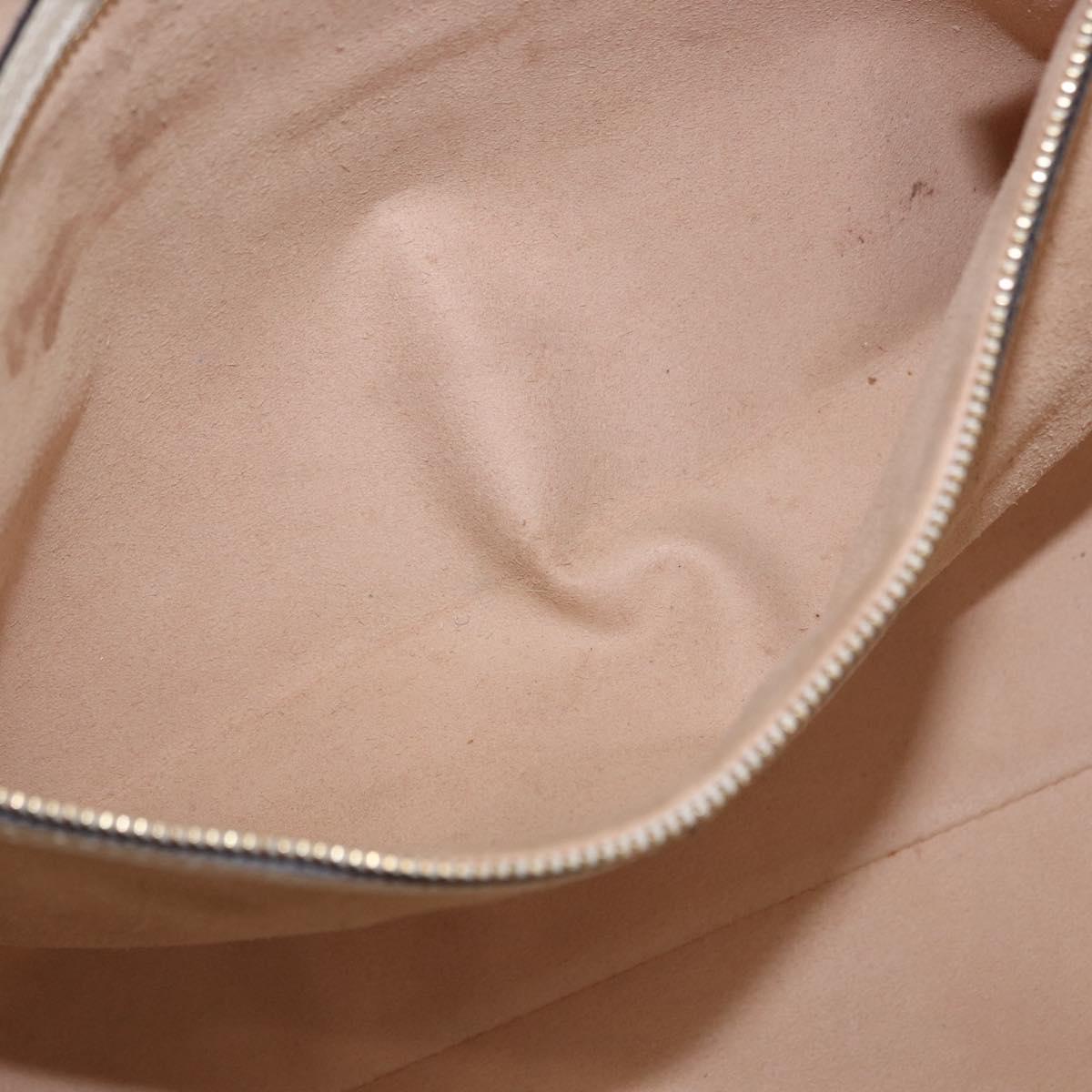 GUCCI GG Supreme Sherry Line Tote Bag PVC Beige Gold 631685 Auth ka5586