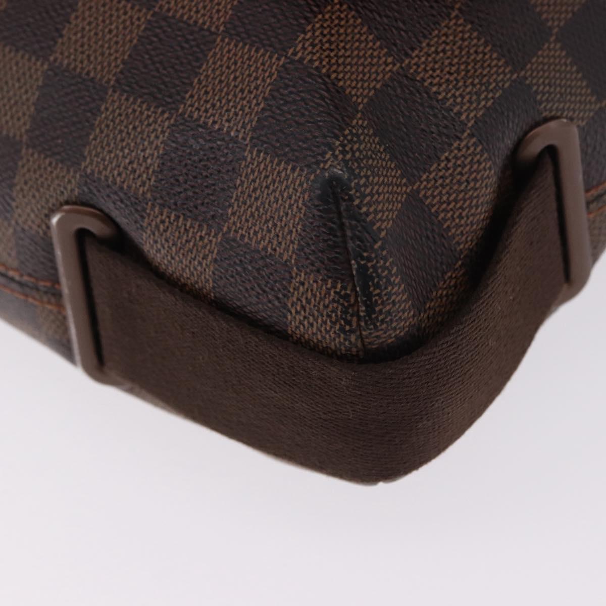 LOUIS VUITTON Damier Ebene Brooklyn MM Shoulder Bag N51211 LV Auth ka5587