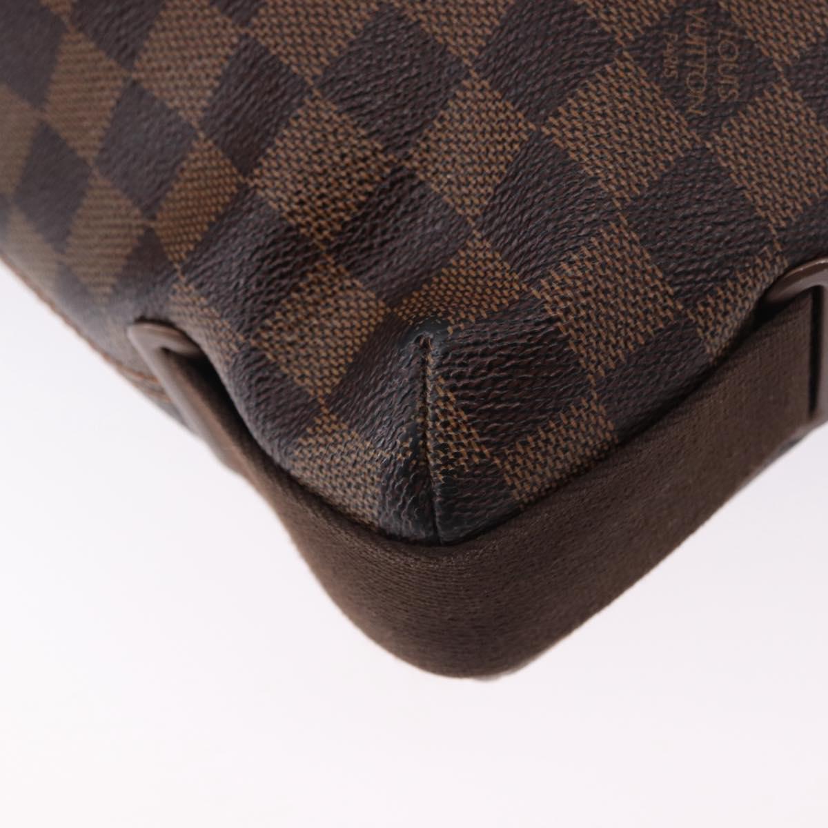 LOUIS VUITTON Damier Ebene Brooklyn MM Shoulder Bag N51211 LV Auth ka5587