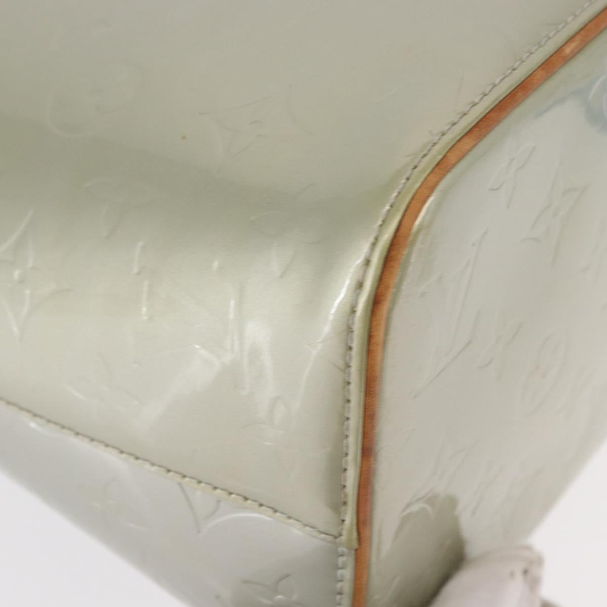 LOUIS VUITTON Monogram Vernis Houston Hand Bag Gris M91053 LV Auth ka559