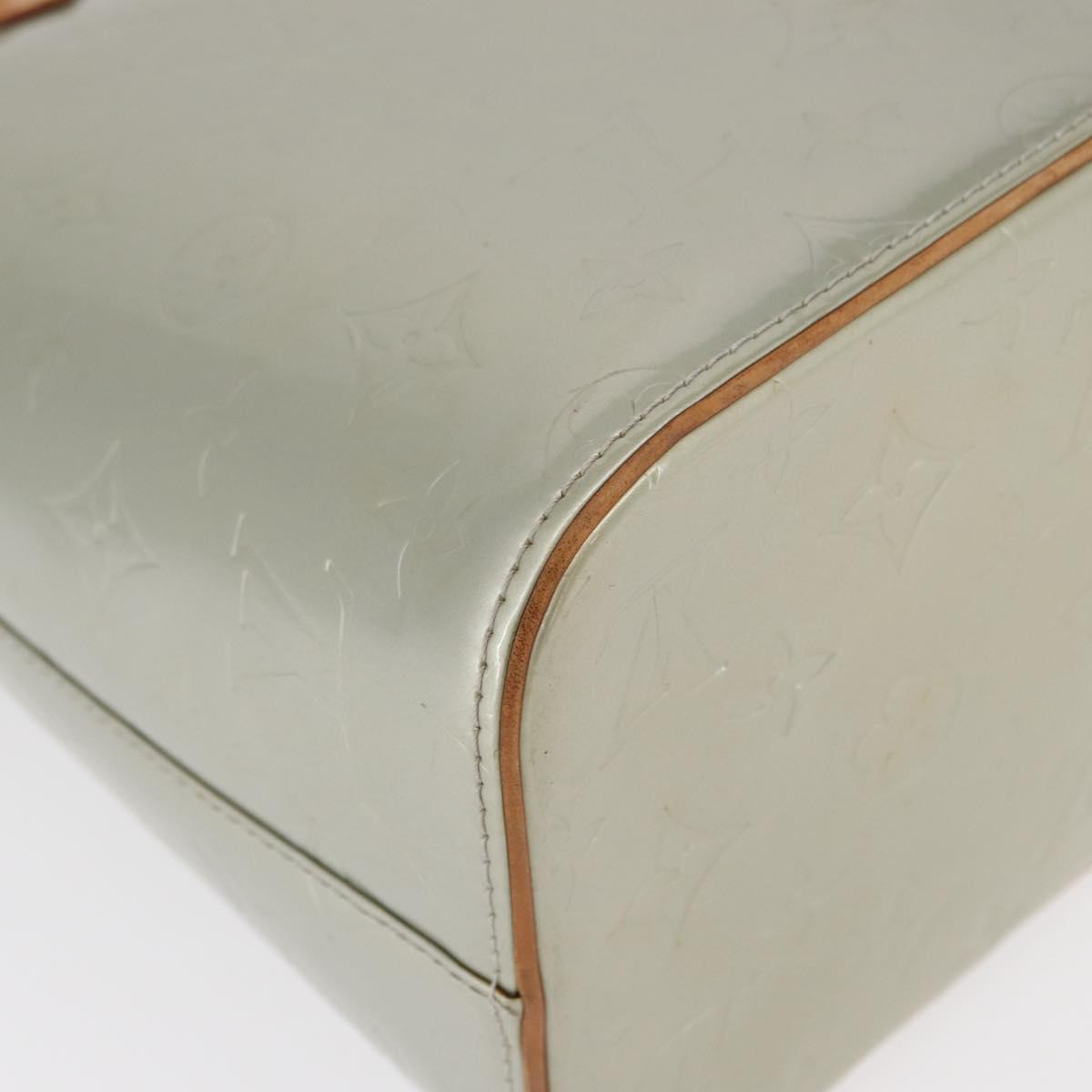 LOUIS VUITTON Monogram Vernis Houston Hand Bag Gris M91053 LV Auth ka559