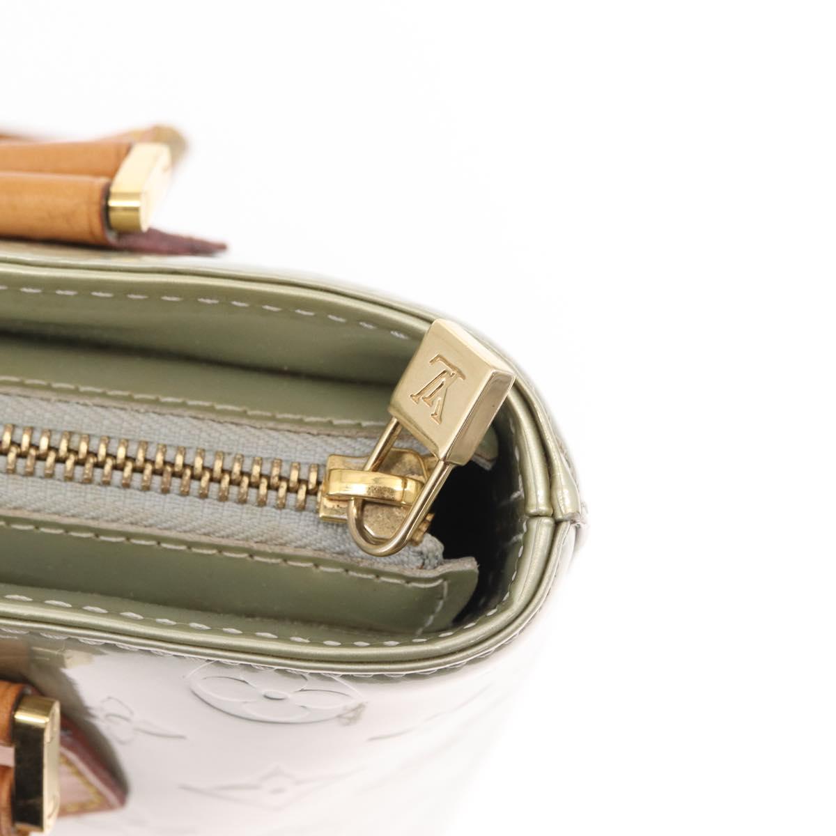 LOUIS VUITTON Monogram Vernis Houston Hand Bag Gris M91053 LV Auth ka559