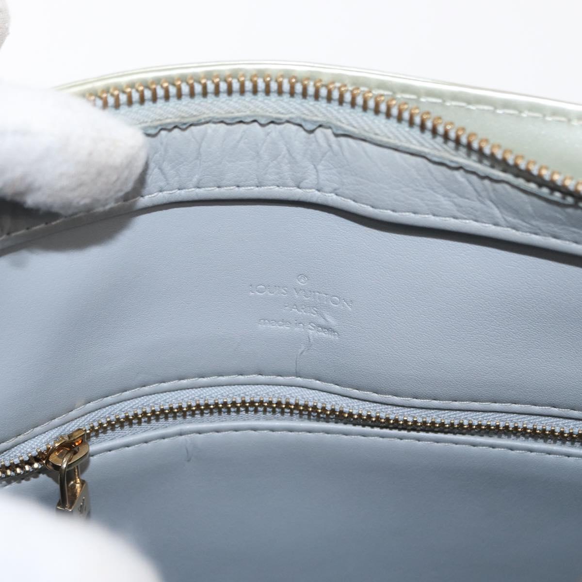 LOUIS VUITTON Monogram Vernis Houston Hand Bag Gris M91053 LV Auth ka559