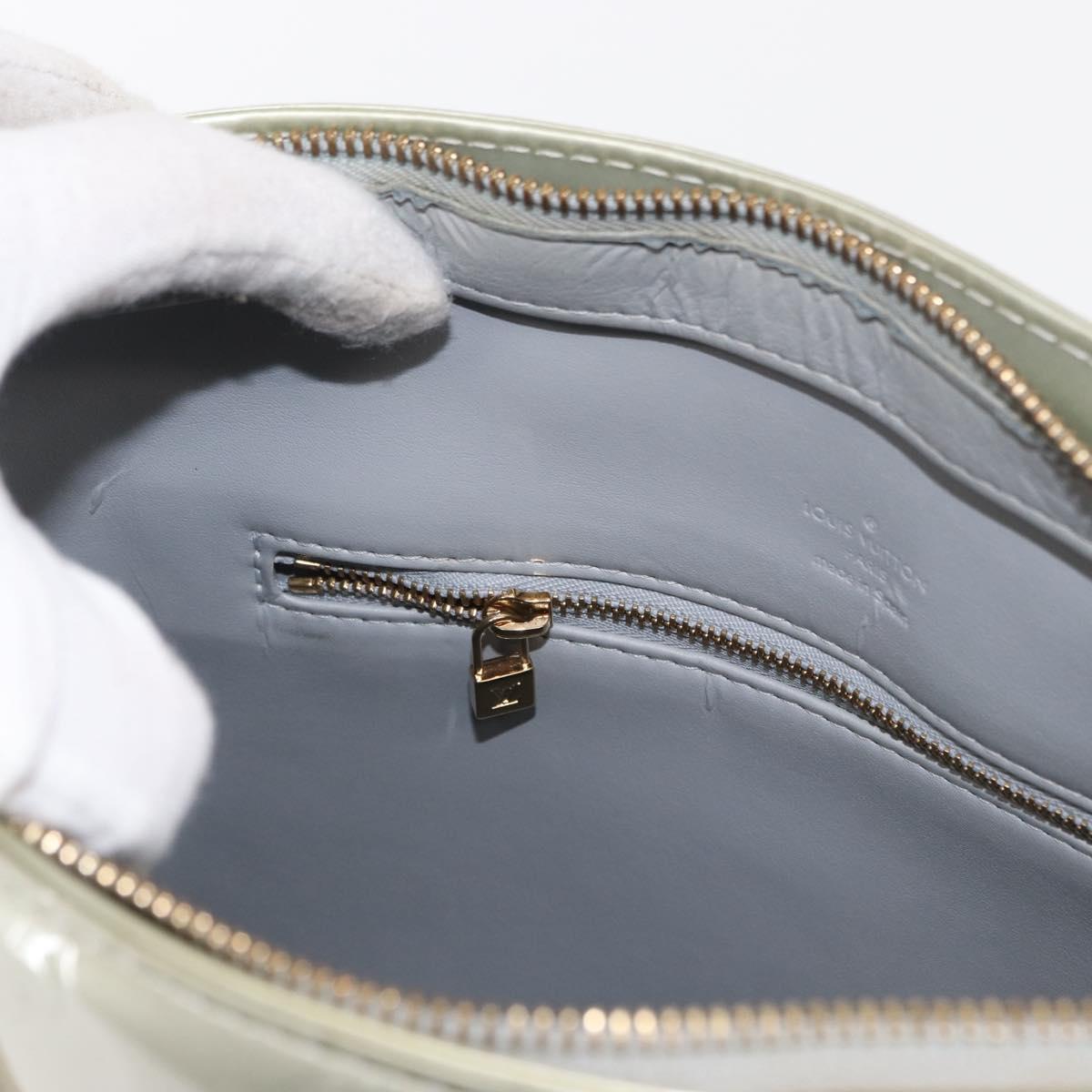 LOUIS VUITTON Monogram Vernis Houston Hand Bag Gris M91053 LV Auth ka559