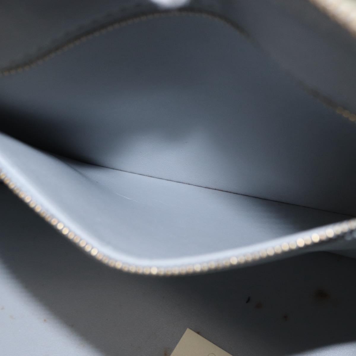 LOUIS VUITTON Monogram Vernis Houston Hand Bag Gris M91053 LV Auth ka559