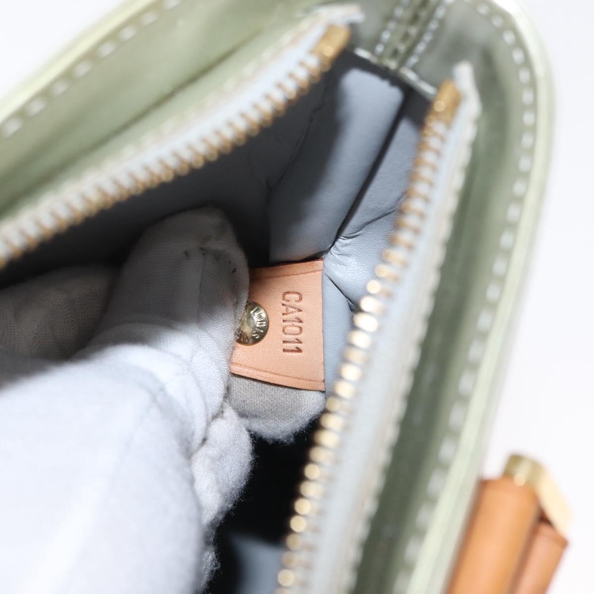 LOUIS VUITTON Monogram Vernis Houston Hand Bag Gris M91053 LV Auth ka559