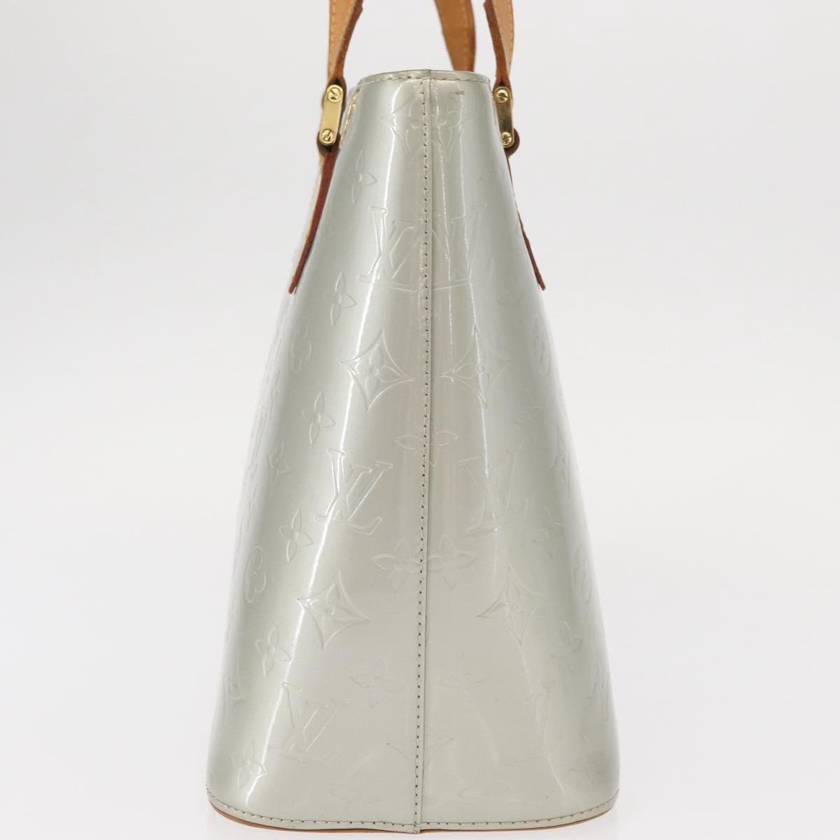 LOUIS VUITTON Monogram Vernis Houston Hand Bag Gris M91053 LV Auth ka559