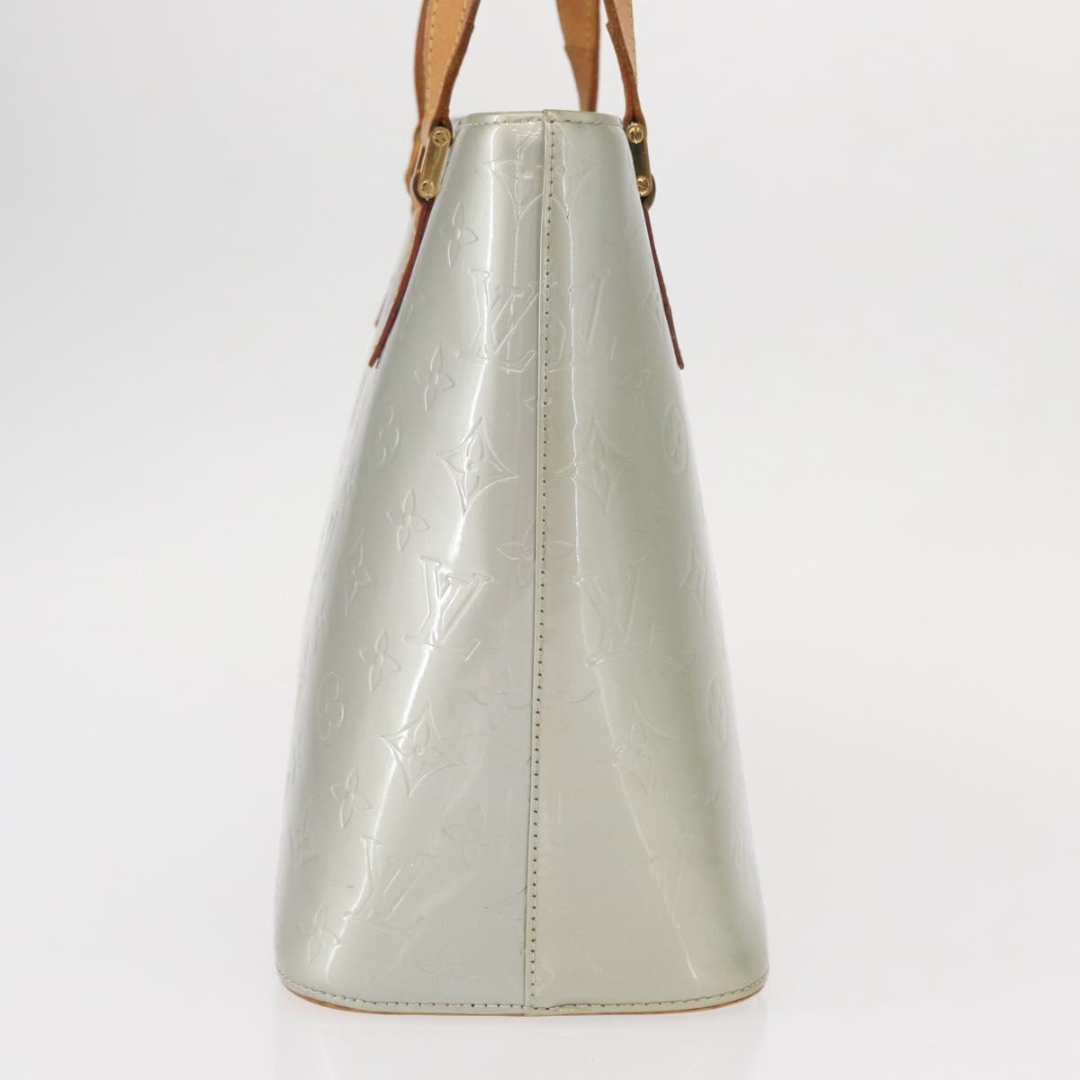 LOUIS VUITTON Monogram Vernis Houston Hand Bag Gris M91053 LV Auth ka559