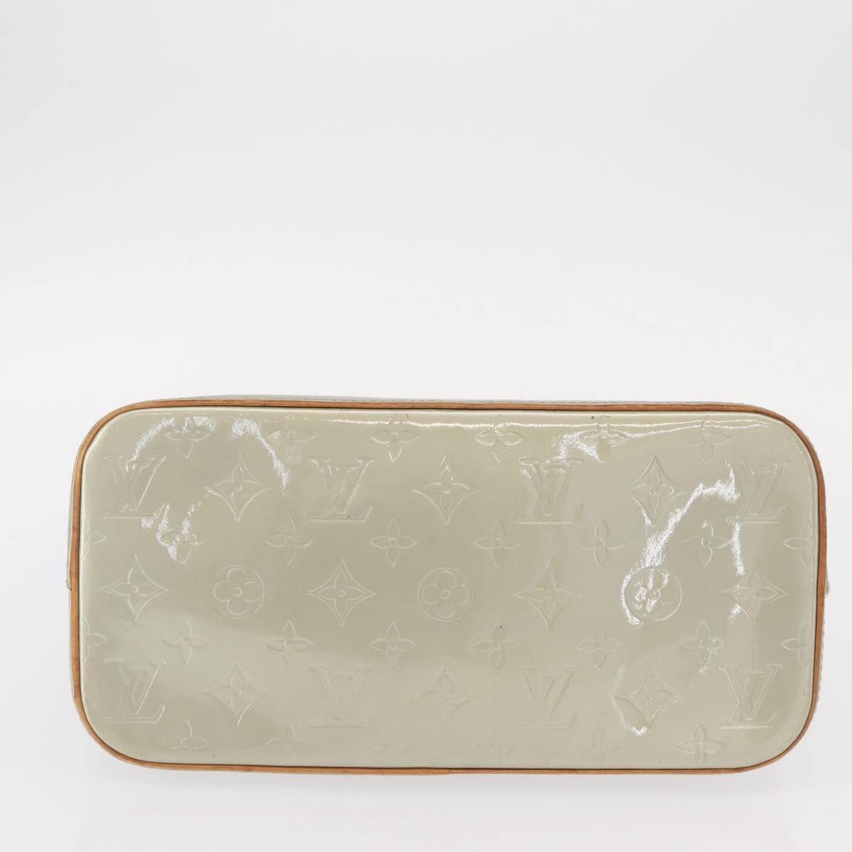 LOUIS VUITTON Monogram Vernis Houston Hand Bag Gris M91053 LV Auth ka559