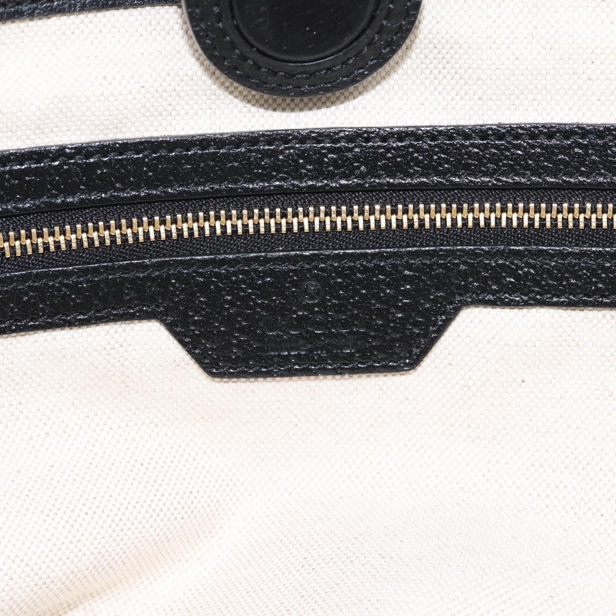 GUCCI GG Supreme Tote Bag Black Gold 631685 Auth ka5593M