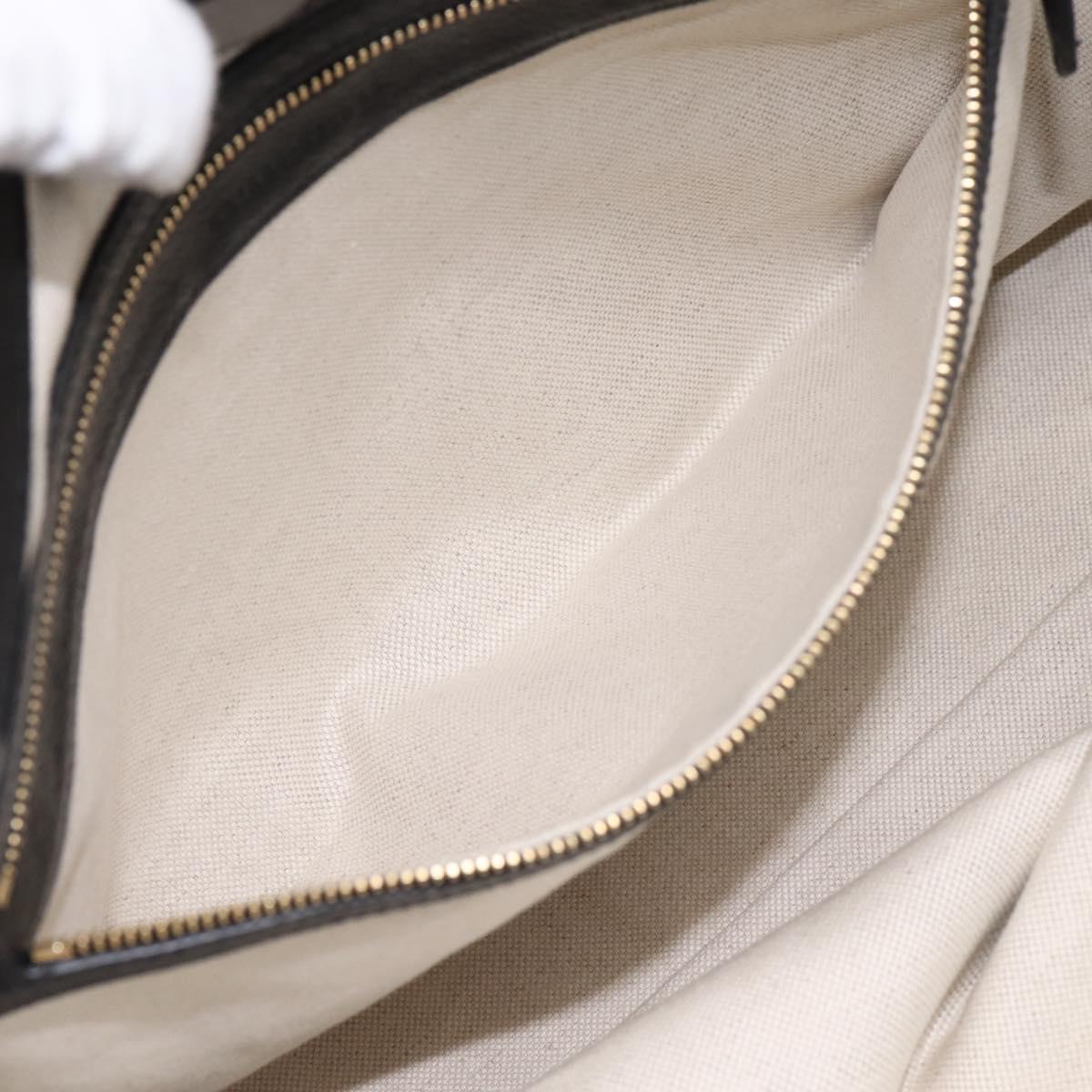 GUCCI GG Supreme Tote Bag Black Gold 631685 Auth ka5593M