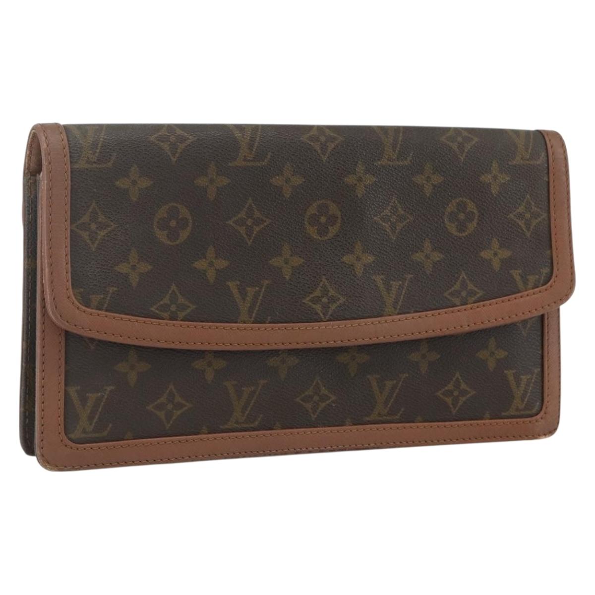 LOUIS VUITTON Monogram Pochette Dam GM Clutch Bag M51810 LV Auth ka560