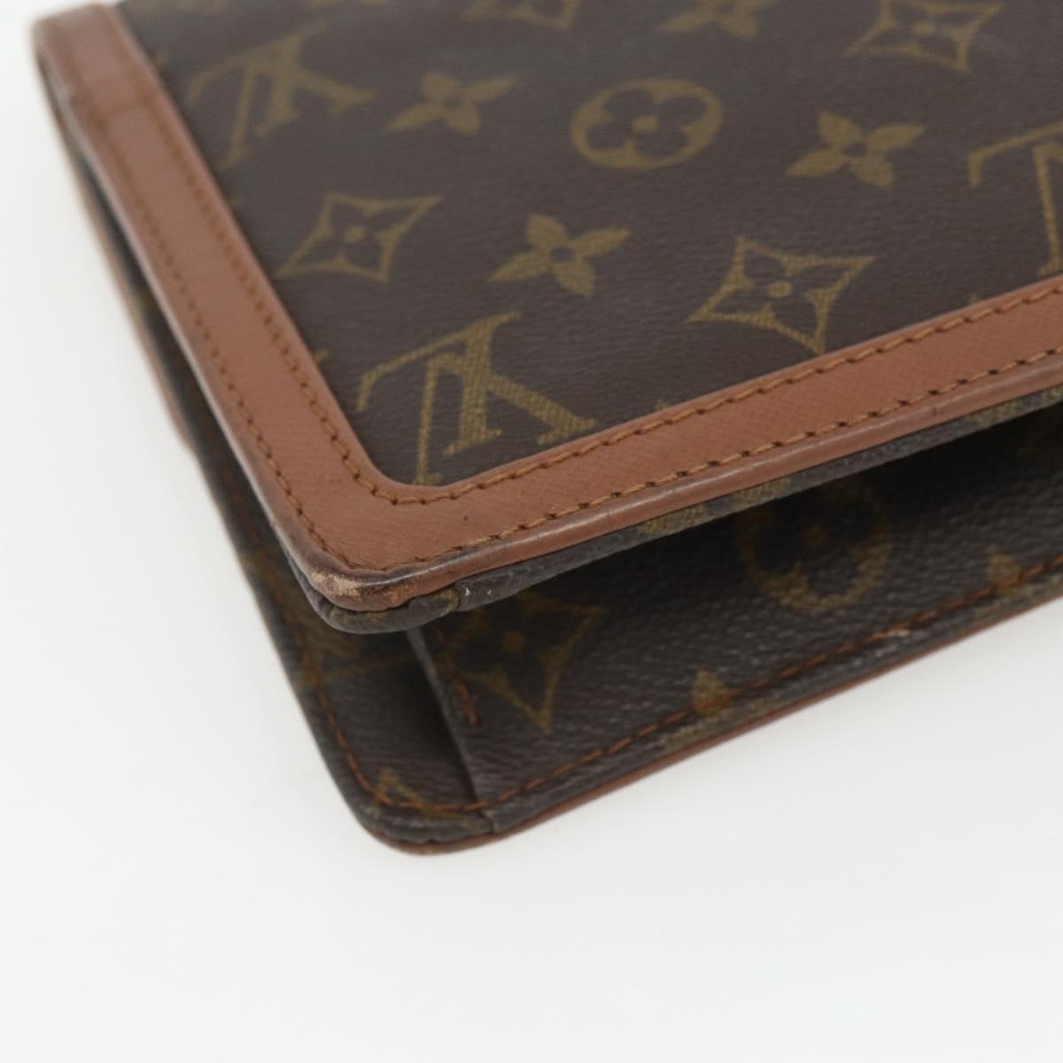LOUIS VUITTON Monogram Pochette Dam GM Clutch Bag M51810 LV Auth ka560
