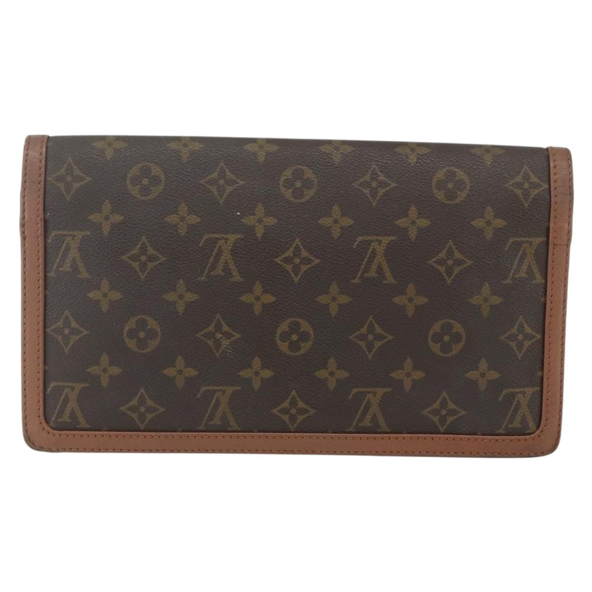 LOUIS VUITTON Monogram Pochette Dam GM Clutch Bag M51810 LV Auth ka560