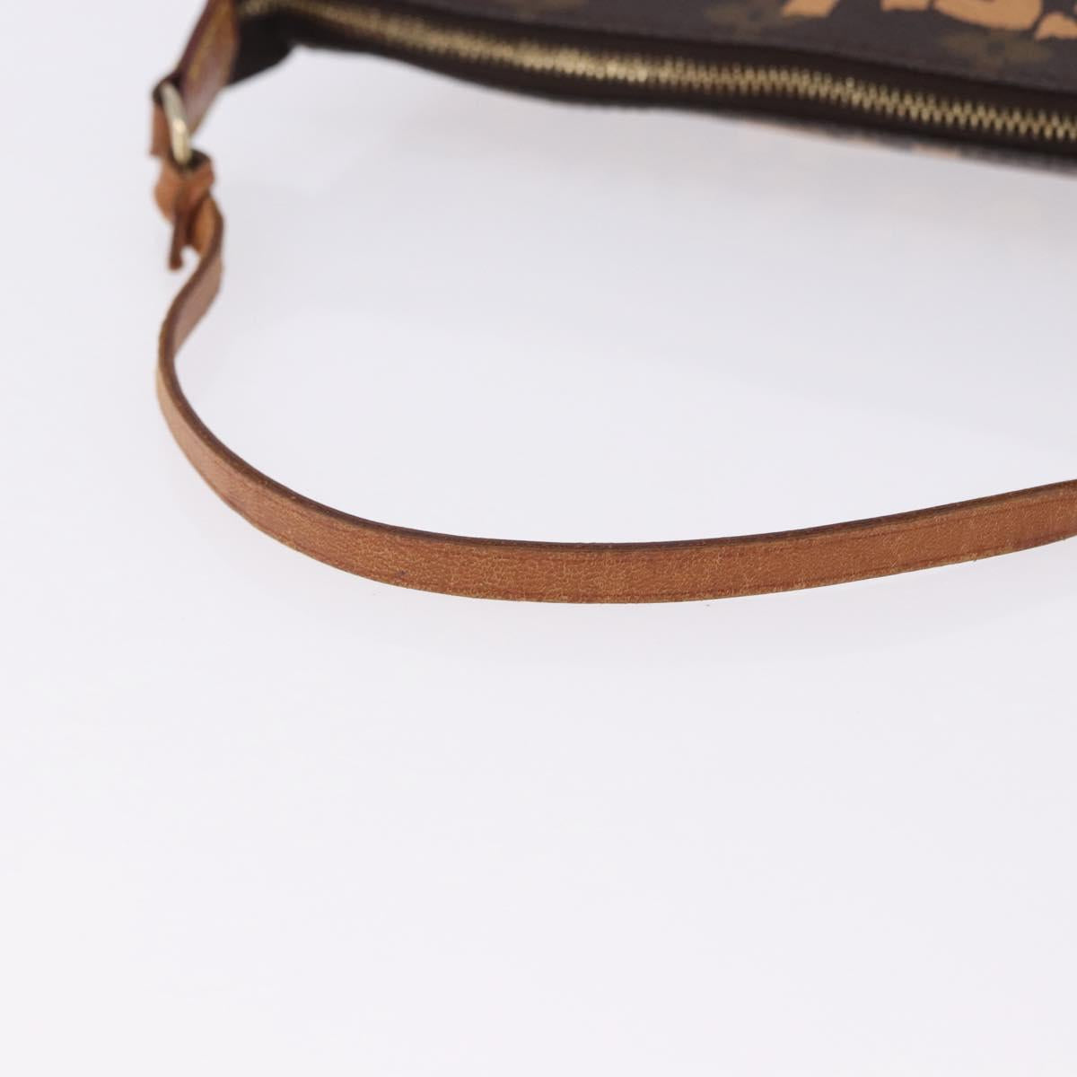 LOUIS VUITTON Monogram Graffiti Pochette Accessoires Orange M92193 Auth ka5600A