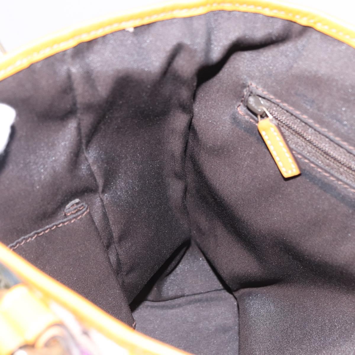 GUCCI Hand Bag Canvas Outlet Multicolor Gold 257250 Auth ka5603A