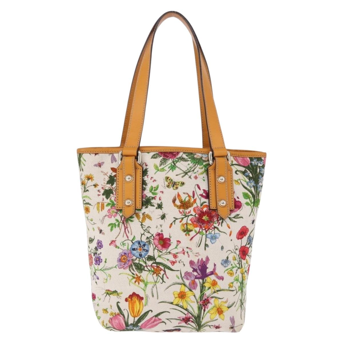 GUCCI Hand Bag Canvas Outlet Multicolor Gold 257250 Auth ka5603A