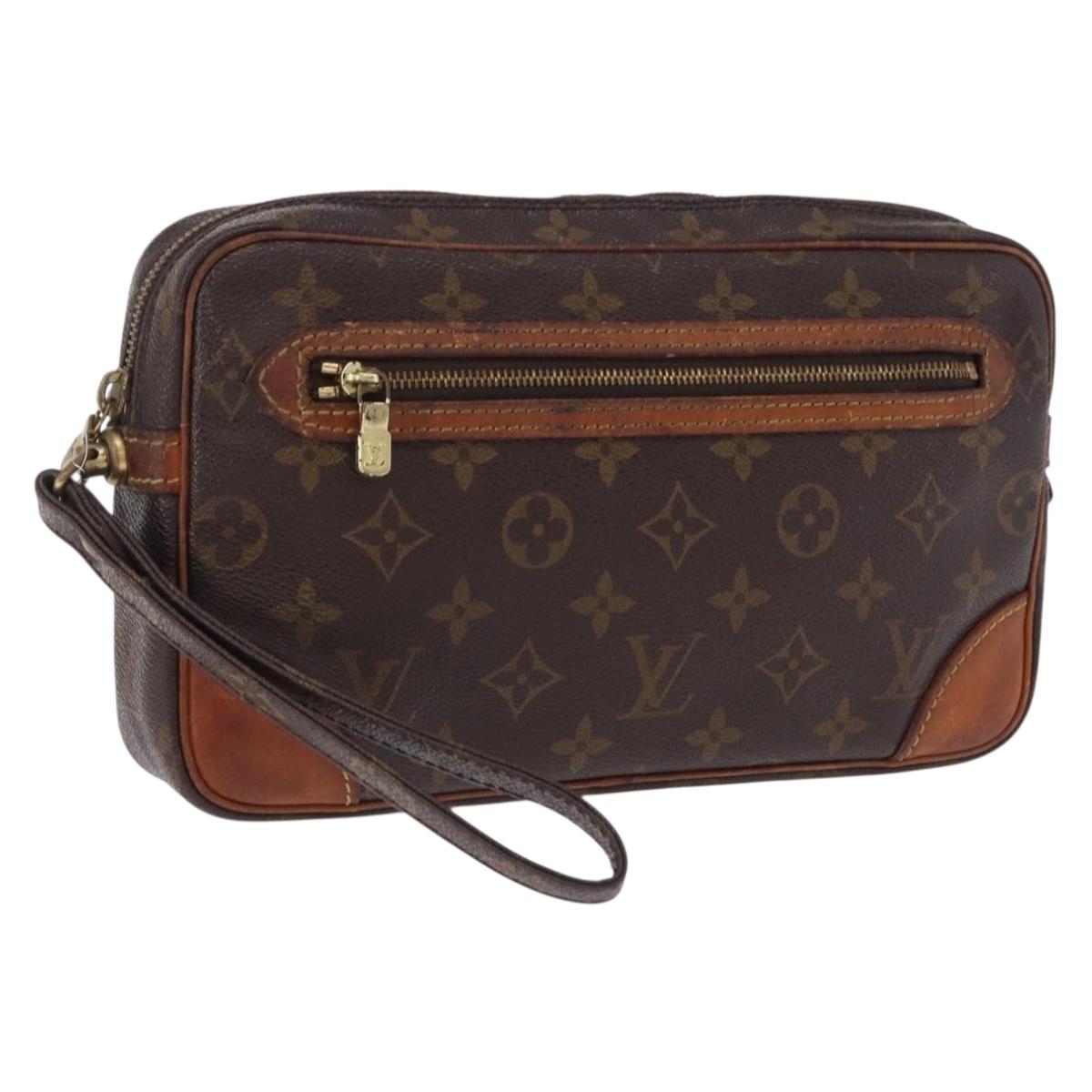 LOUIS VUITTON Monogram Marly Dragonne GM Clutch Bag M51825 LV Auth ka5605