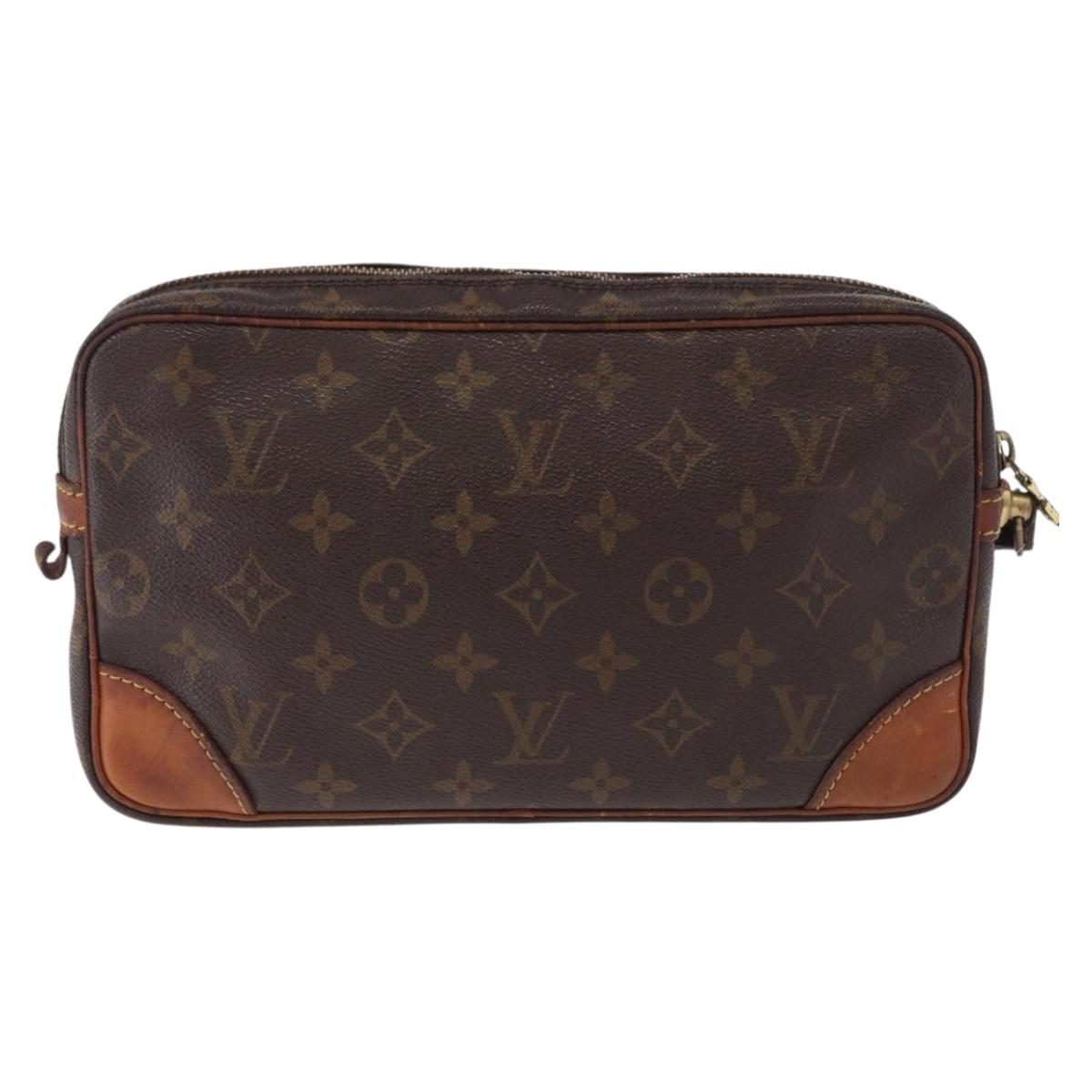 LOUIS VUITTON Monogram Marly Dragonne GM Clutch Bag M51825 LV Auth ka5605