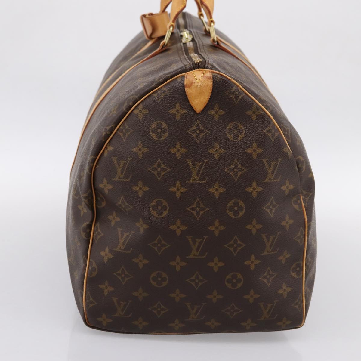 LOUIS VUITTON Monogram Keepall 55 Boston Bag M41424 LV Auth ka5608