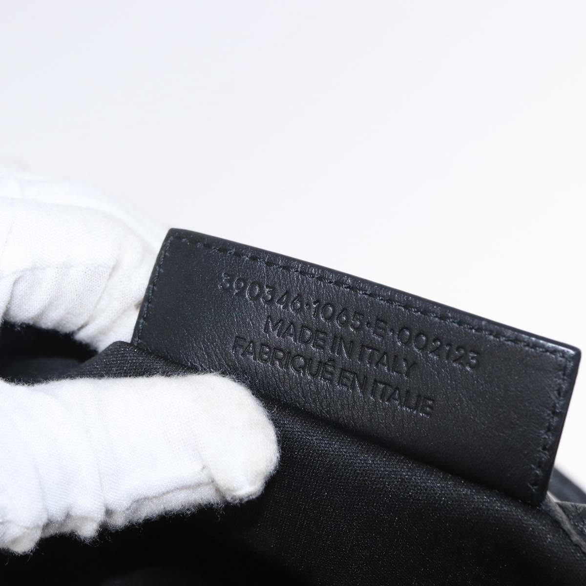 BALENCIAGA Hand Bag Canvas Beige Black Auth ka561