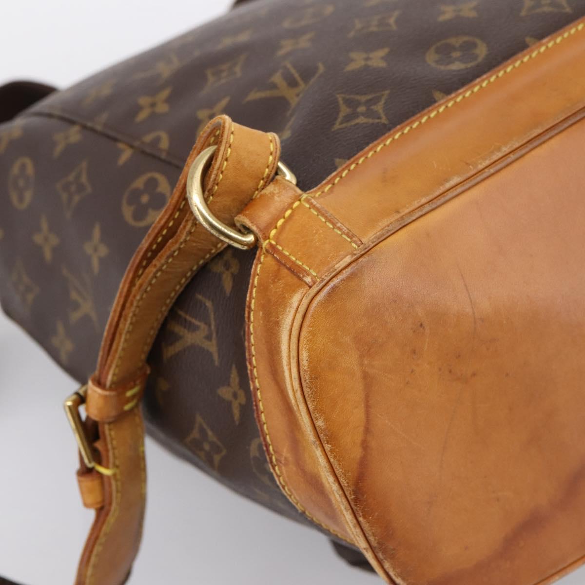 LOUIS VUITTON Monogram Montsouris GM Backpack M51135 LV Auth ka5611
