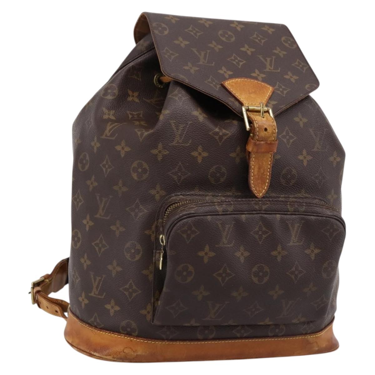 LOUIS VUITTON Monogram Montsouris GM Backpack M51135 LV Auth ka5611