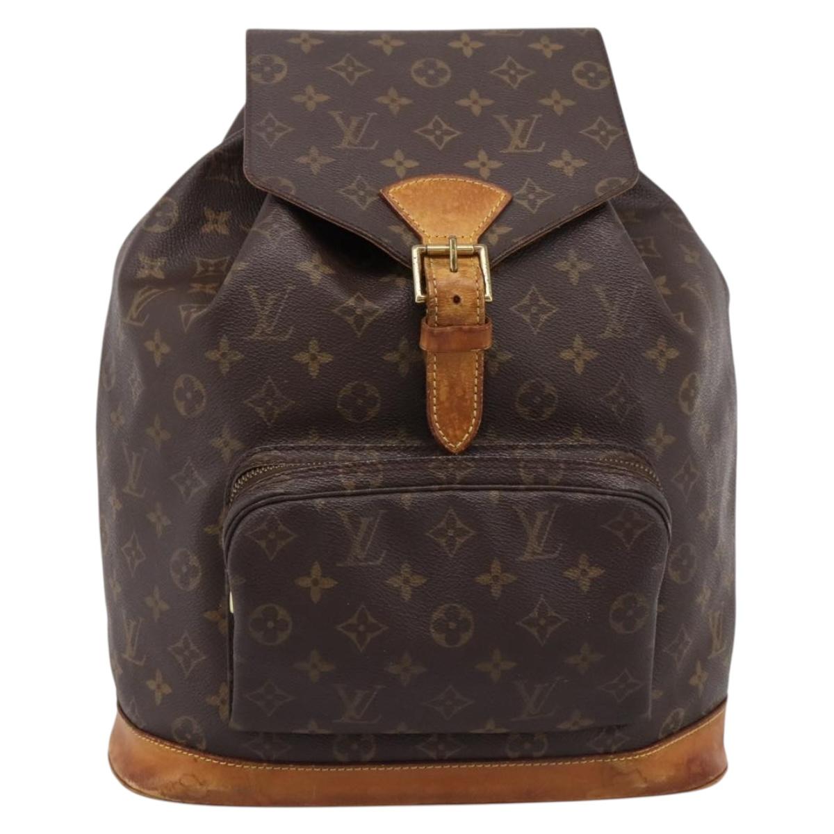 LOUIS VUITTON Monogram Montsouris GM Backpack M51135 LV Auth ka5611