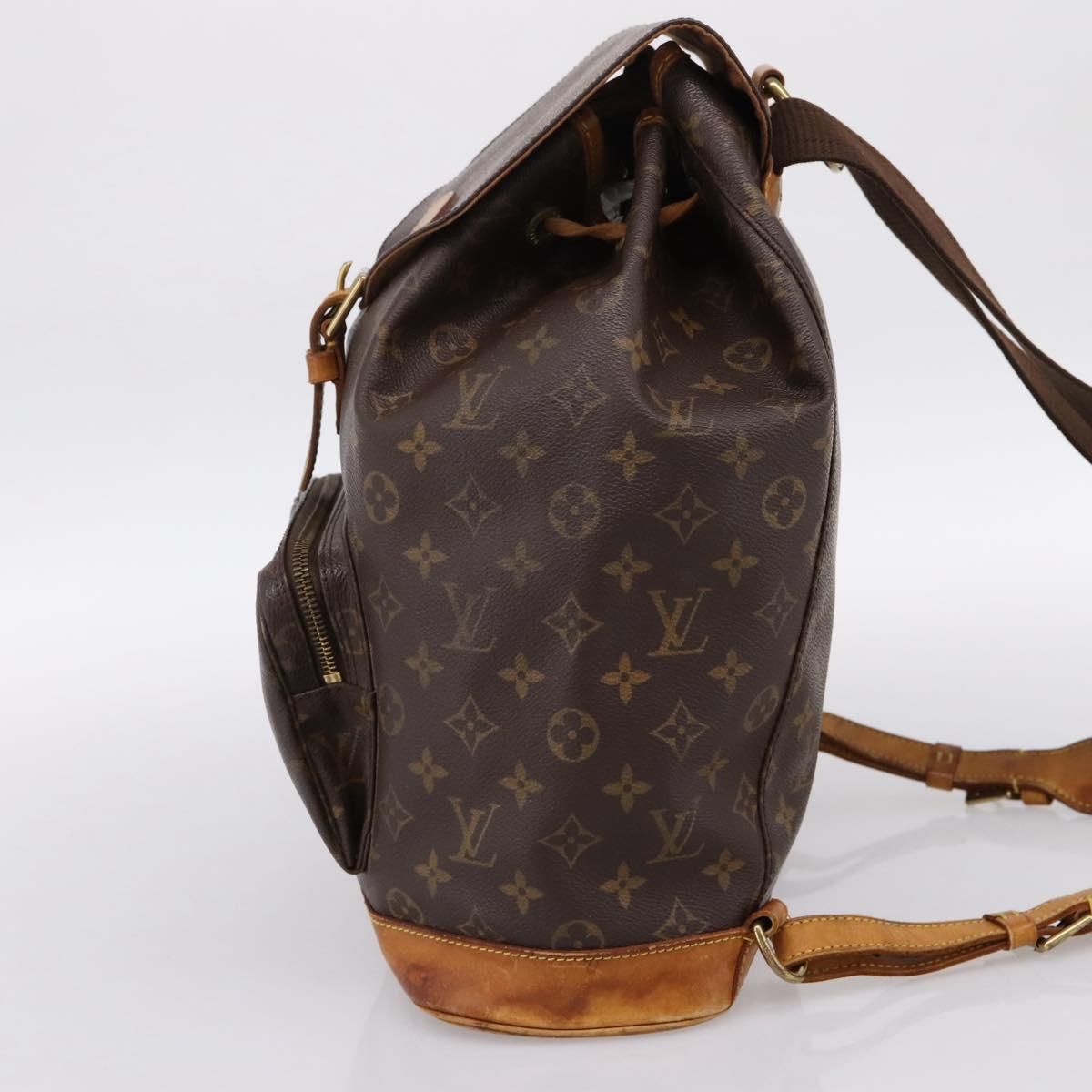 LOUIS VUITTON Monogram Montsouris GM Backpack M51135 LV Auth ka5611