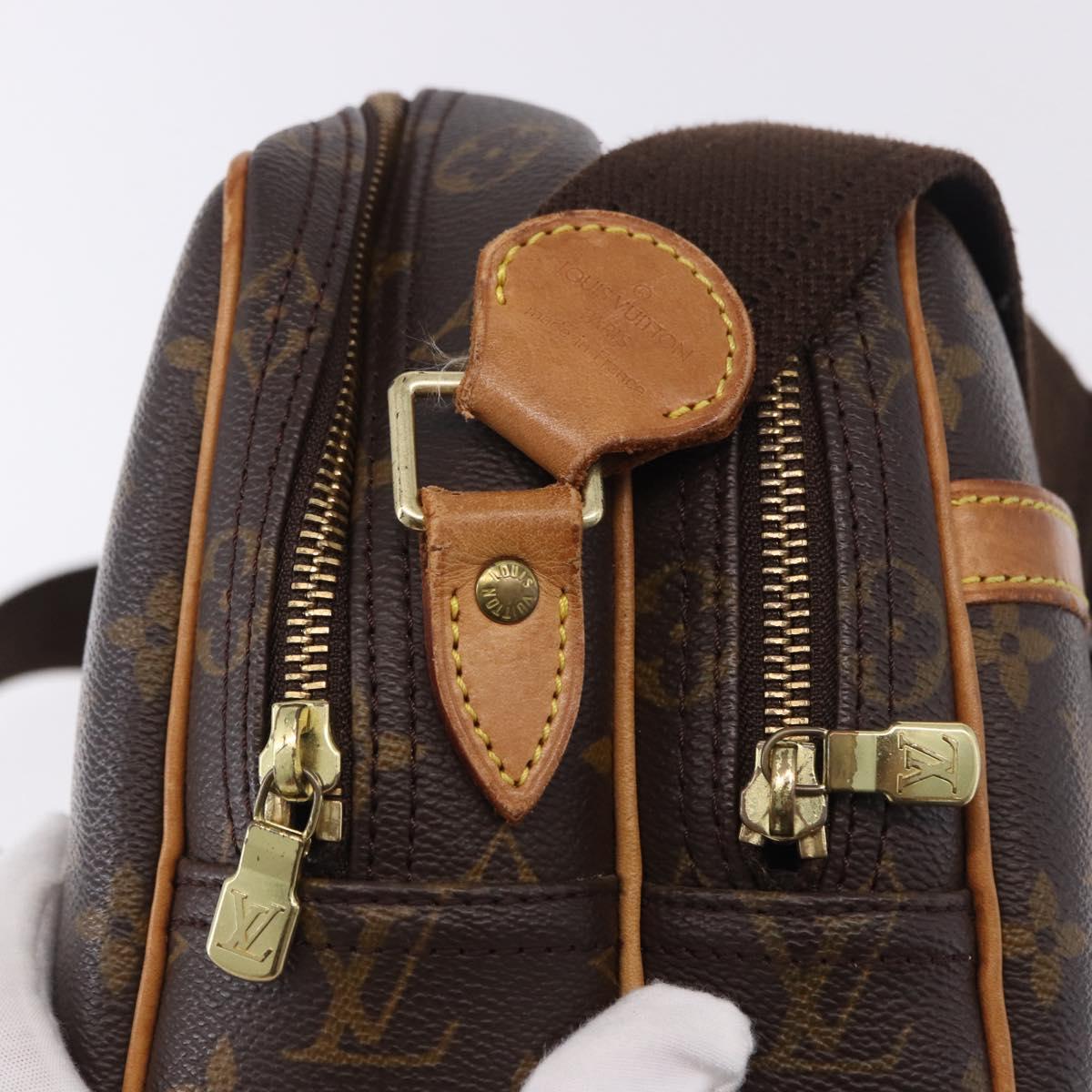 LOUIS VUITTON Monogram Reporter PM Shoulder Bag M45254 LV Auth ka5615