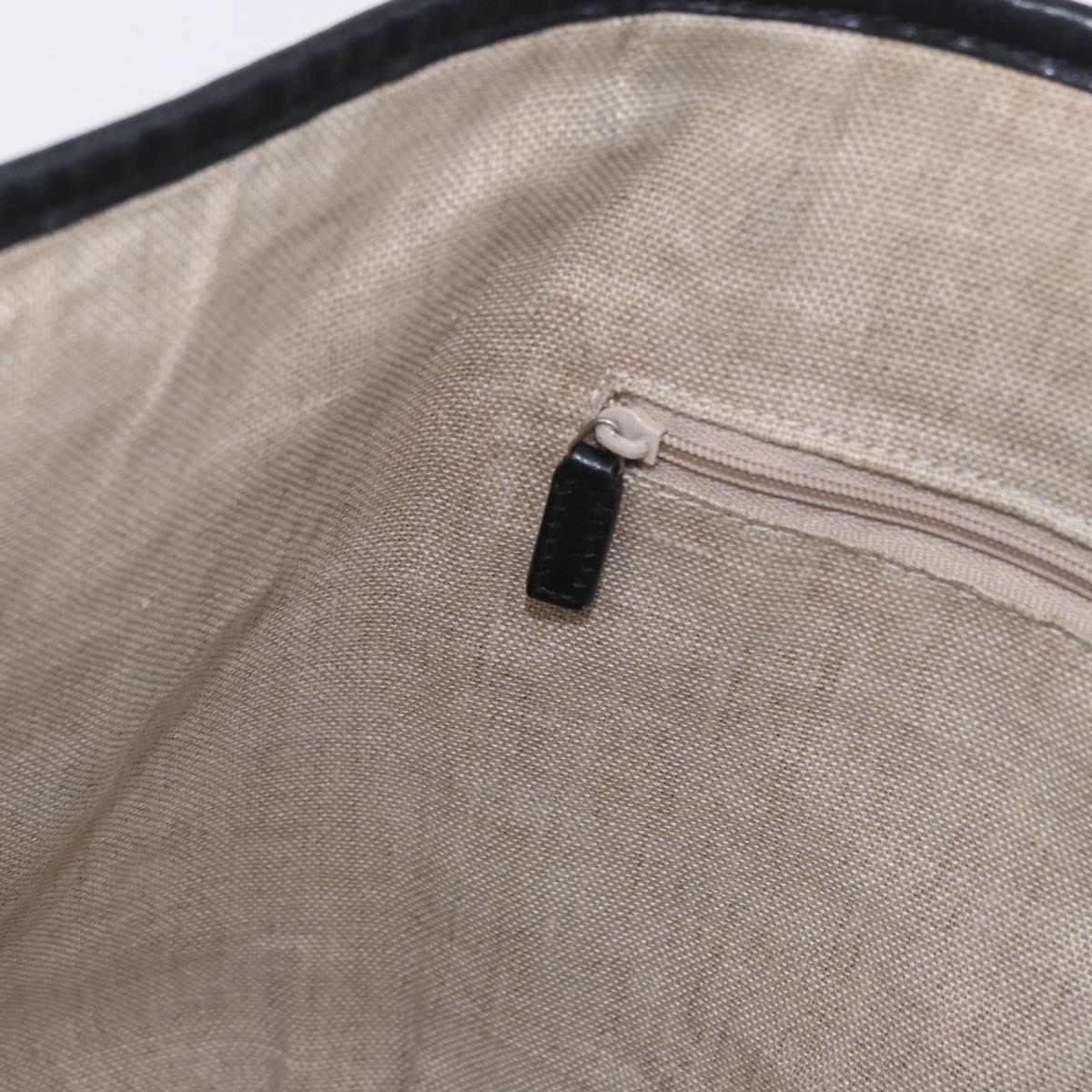 GUCCI Micro GG Canvas Guccissima Bag Leather Outlet Black 449647 Auth ka5617