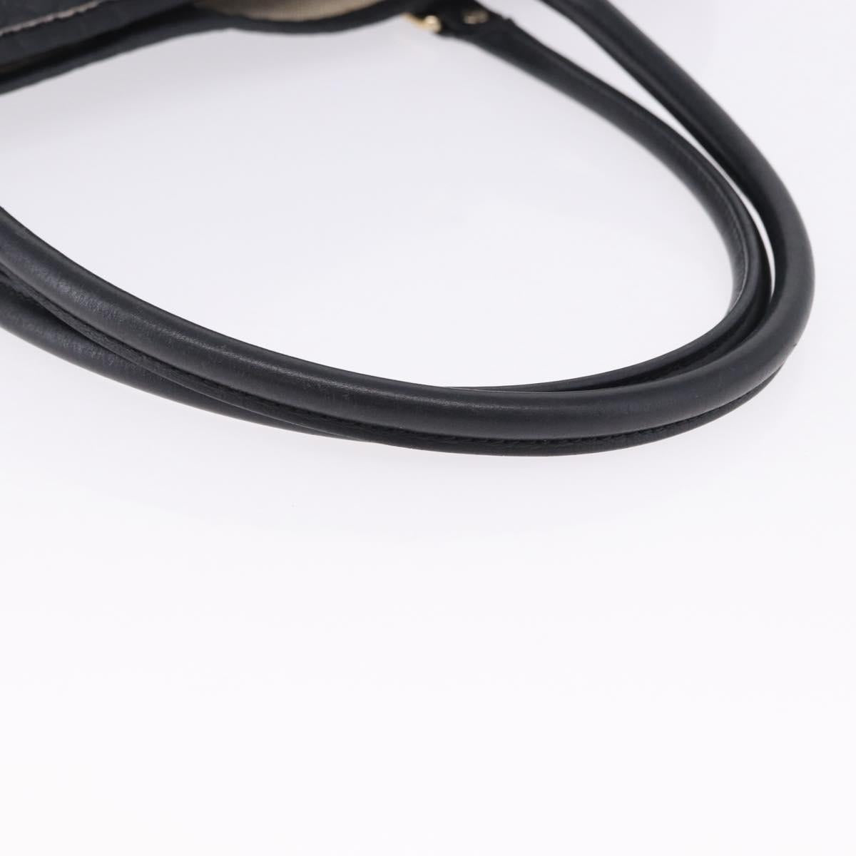 GUCCI Micro GG Canvas Guccissima Bag Leather Outlet Black 449647 Auth ka5617