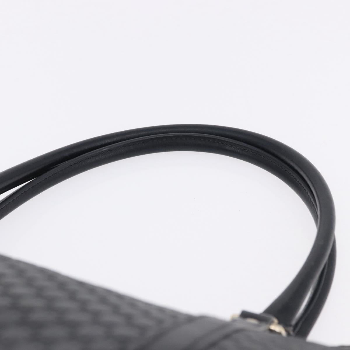 GUCCI Micro GG Canvas Guccissima Bag Leather Outlet Black 449647 Auth ka5617