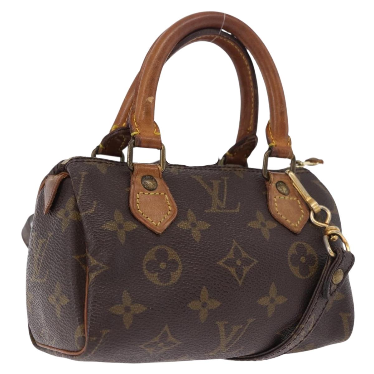 LOUIS VUITTON Monogram Mini Speedy Hand Bag M41534 LV Auth ka5620