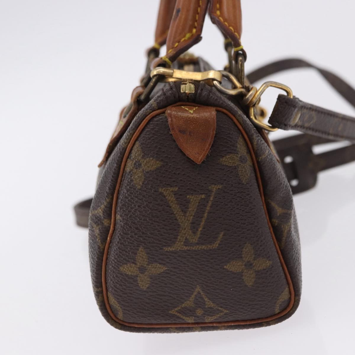LOUIS VUITTON Monogram Mini Speedy Hand Bag M41534 LV Auth ka5620