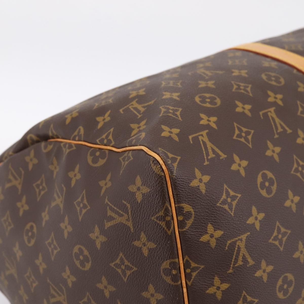 LOUIS VUITTON Monogram Keepall 55 Boston Bag M41424 LV Auth ka5627