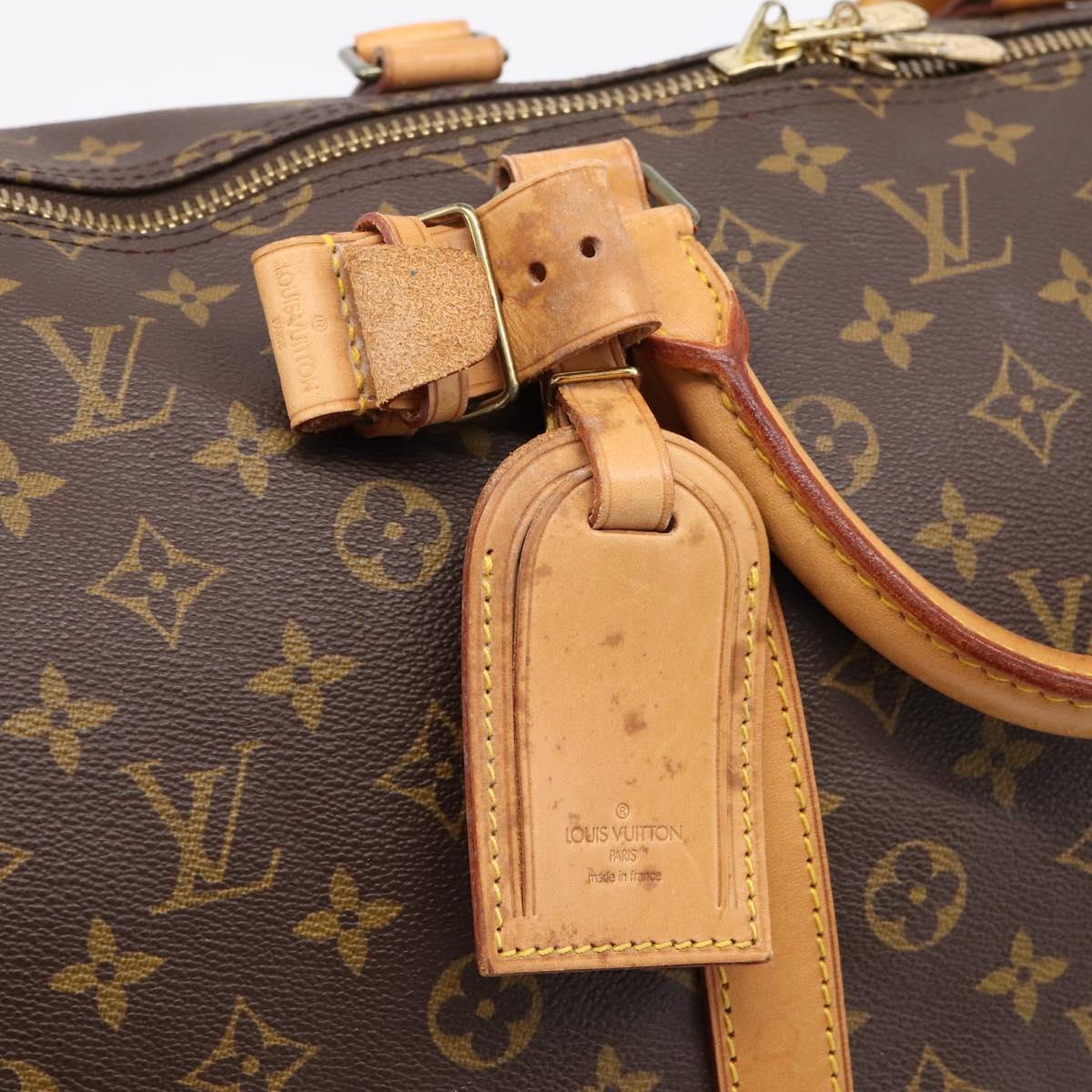 LOUIS VUITTON Monogram Keepall 55 Boston Bag M41424 LV Auth ka5627