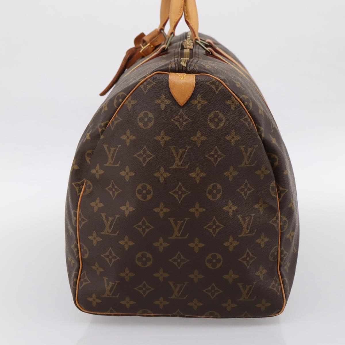 LOUIS VUITTON Monogram Keepall 55 Boston Bag M41424 LV Auth ka5627