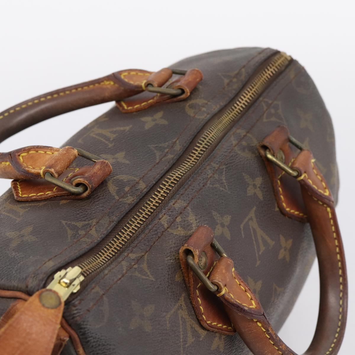 LOUIS VUITTON Monogram Speedy 25 Hand Bag M41528 LV Auth ka5629