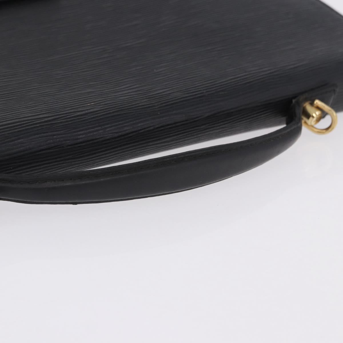 LOUIS VUITTON Epi Porte Documents Bandouliere Briefcase Black M54462 Auth ka5630